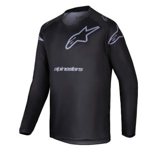 Tricou motocross copii Alpinestars Racer Graphite negru