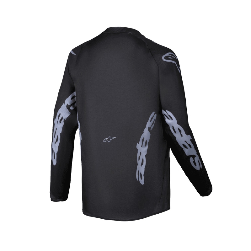 Tricou motocross copii Alpinestars Racer Graphite negru