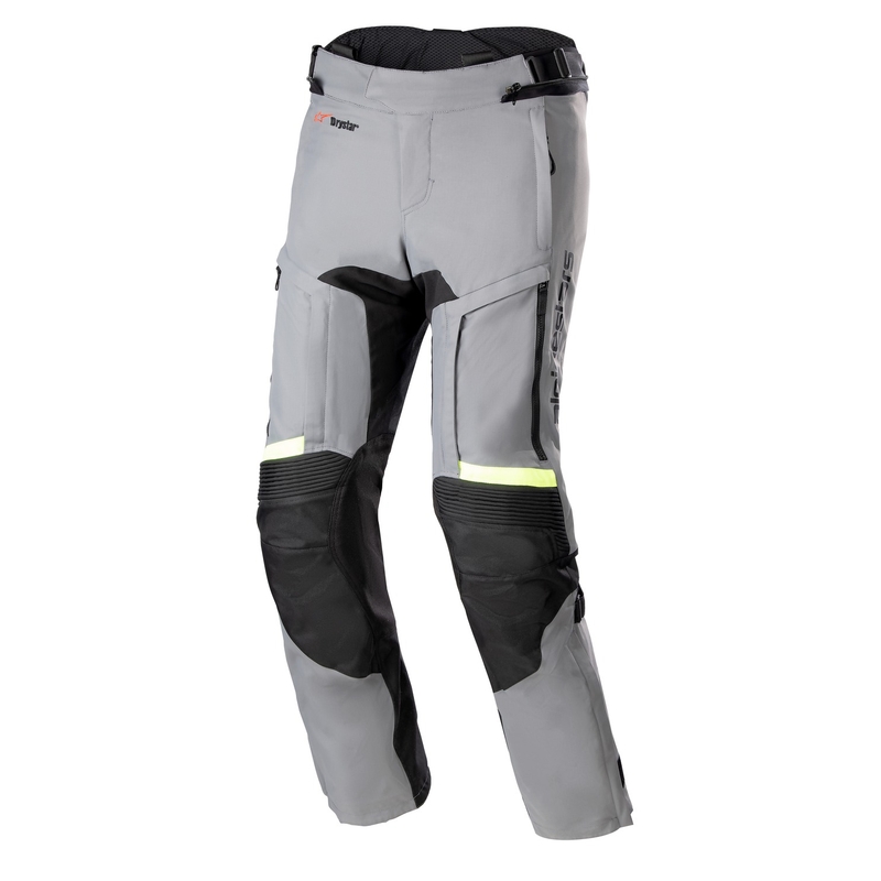 Pantaloni Motocicletă Alpinestars Bogota Pro Drystar 3 Sezon Gri-Negru-Galben Fluo