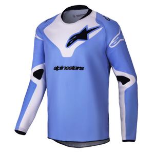 Tricou motocross copii Alpinestars Racer Veil violet-negru