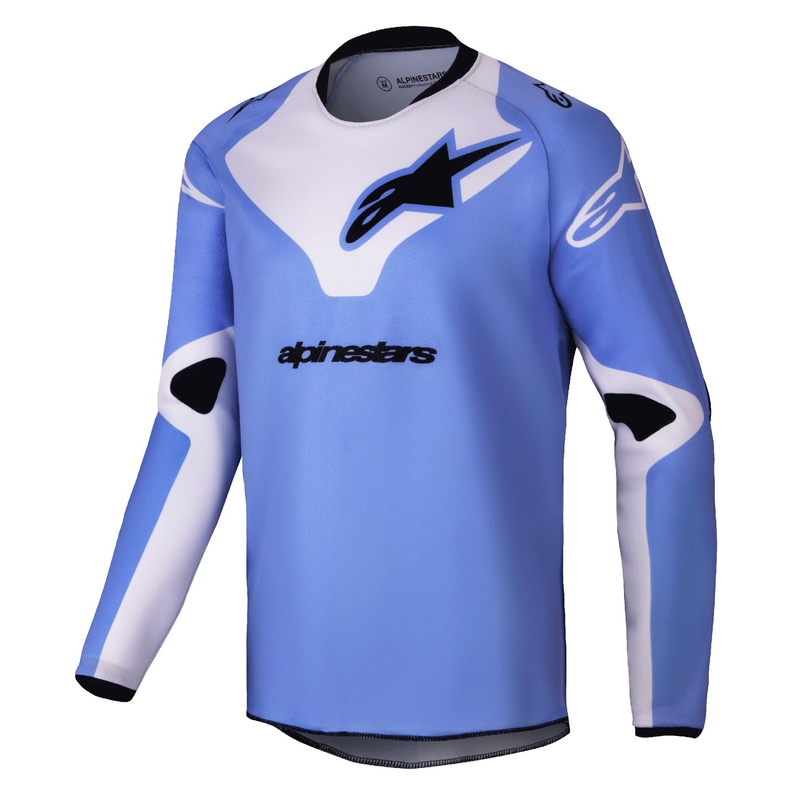 Tricou motocross copii Alpinestars Racer Veil violet-negru