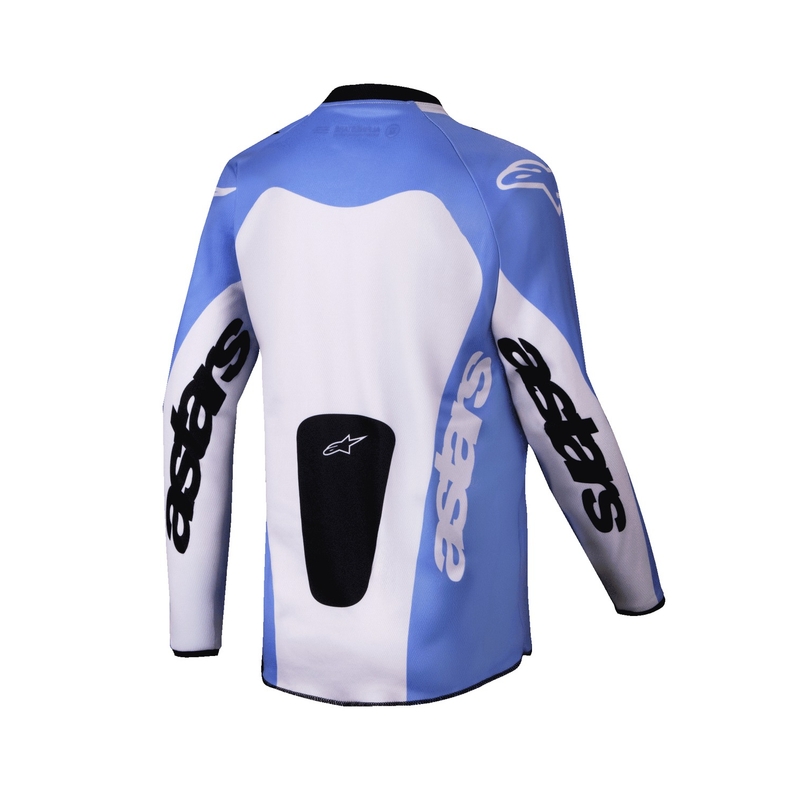 Tricou motocross copii Alpinestars Racer Veil violet-negru