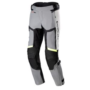 Pantaloni moto Alpinestars Bogota Pro Drystar 4 sezon 2025 gri-negru-galben fluo