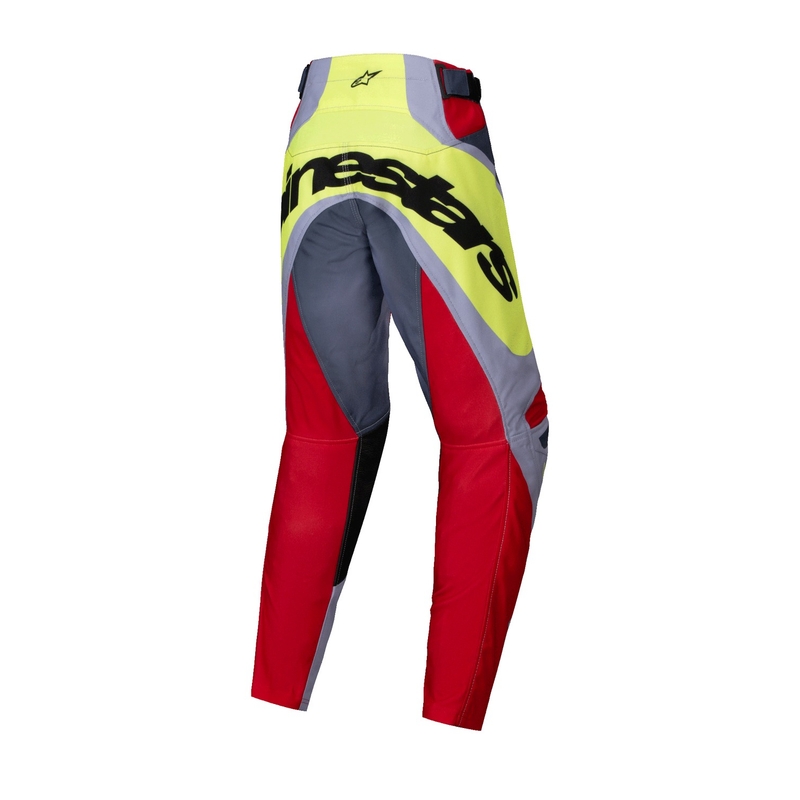 Pantaloni motocross copii Alpinestars Racer Melt roșu-gri