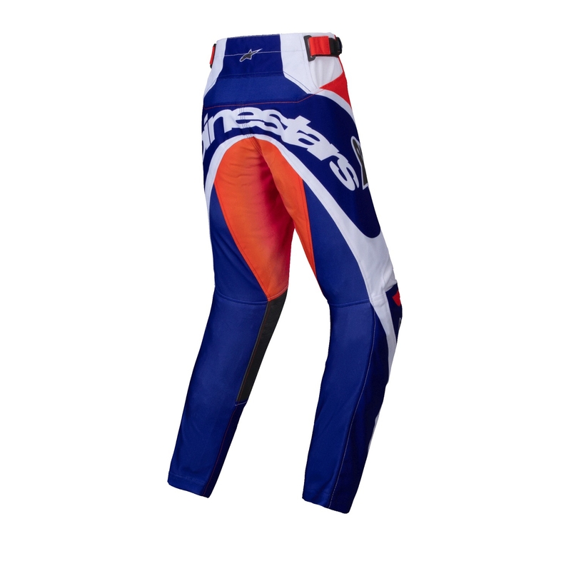 Pantaloni motocross copii Alpinestars Racer Wurx multicolor-alb