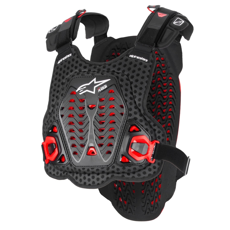 Protector de piept Alpinestars A-5 Plasma negru-rosu-alb