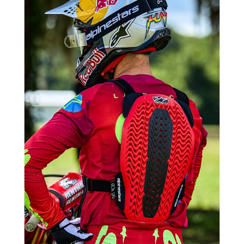 Protector de piept Alpinestars A-5 Plasma negru-rosu-alb