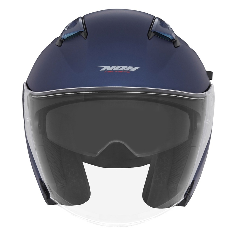 Casca deschisa NOX N130 albastru mat