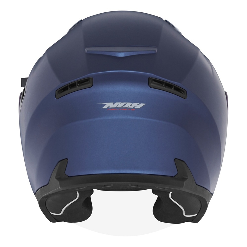 Casca deschisa NOX N130 albastru mat