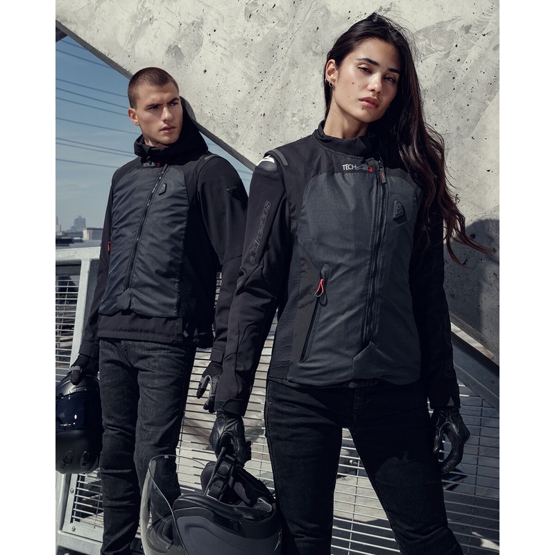 Vesta airbag dama Alpinestars Stella TECH-AIR®3 sistem negru-gri inchis
