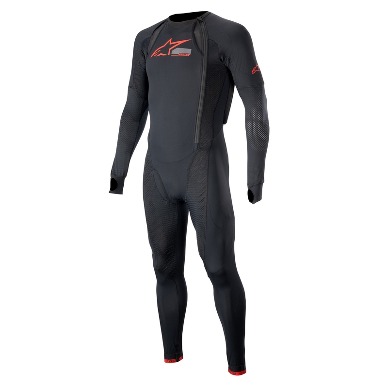 Stratul exterior al vestei airbag Alpinestars TECH-AIR®10 negru-roșu-gri