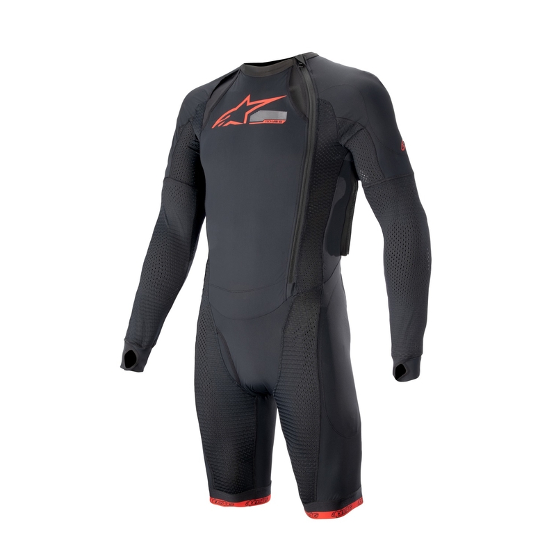 Vesta cu airbag Alpinestars TECH-AIR®10 Strat exterior cu pantaloni scurți Negru-Roșu-Gri