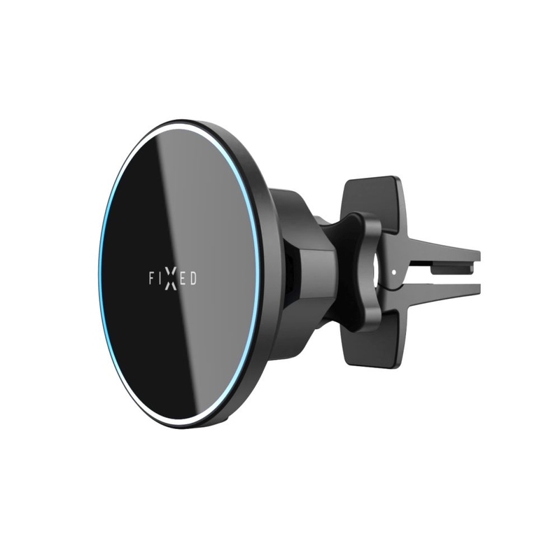 Suport cu încărcare wireless FIX MagRound cu suport de montare MagSafe negru 15W