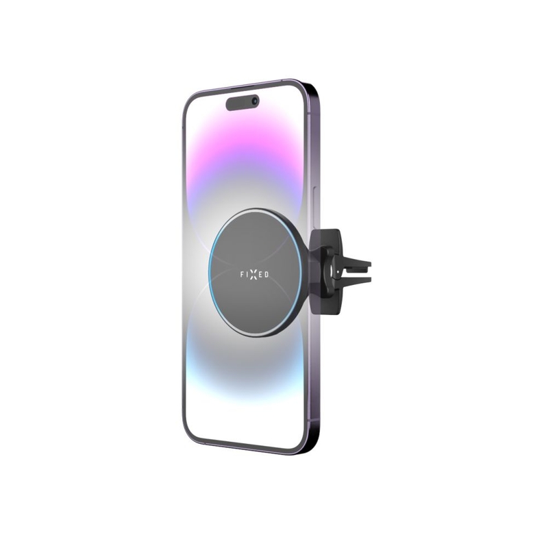 Suport cu încărcare wireless FIX MagRound cu suport de montare MagSafe negru 15W