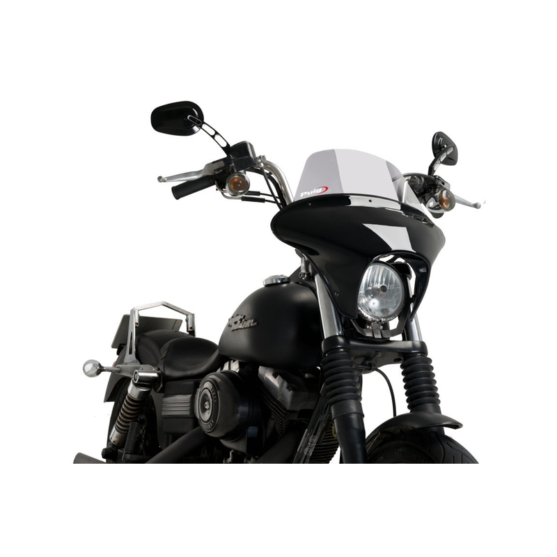 Parbriz PUIG BATWING SML TOURING smoke pentru HARLEY DAVIDSON FXDBI 1450 Dyna Street Bob 2006-2007, HARLEY DAVIDSON FXDB 1584 Dyna Street Bob 2007-2017