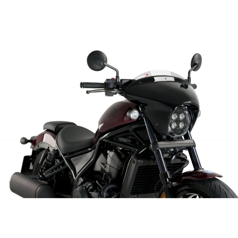 Parbriz PUIG BATWING SML SPORT smoke gloss black housing