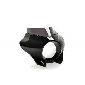 Semifairing PUIG MIRAGE 21460F dark smoke gloss black housing