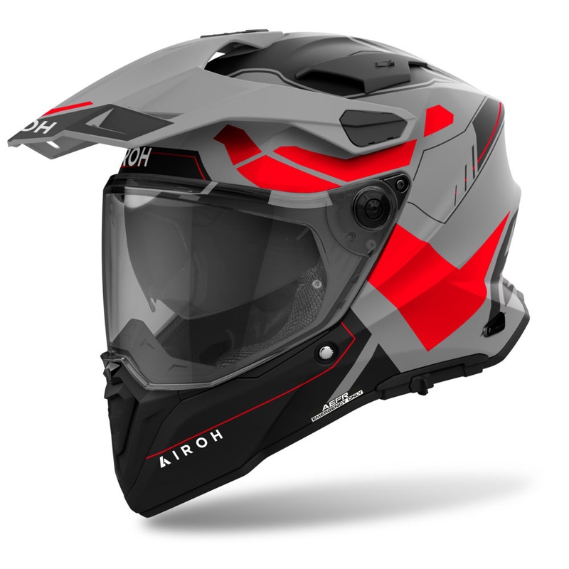 Cască de enduro Airoh Commander 2 Reveal roșu mat fluo