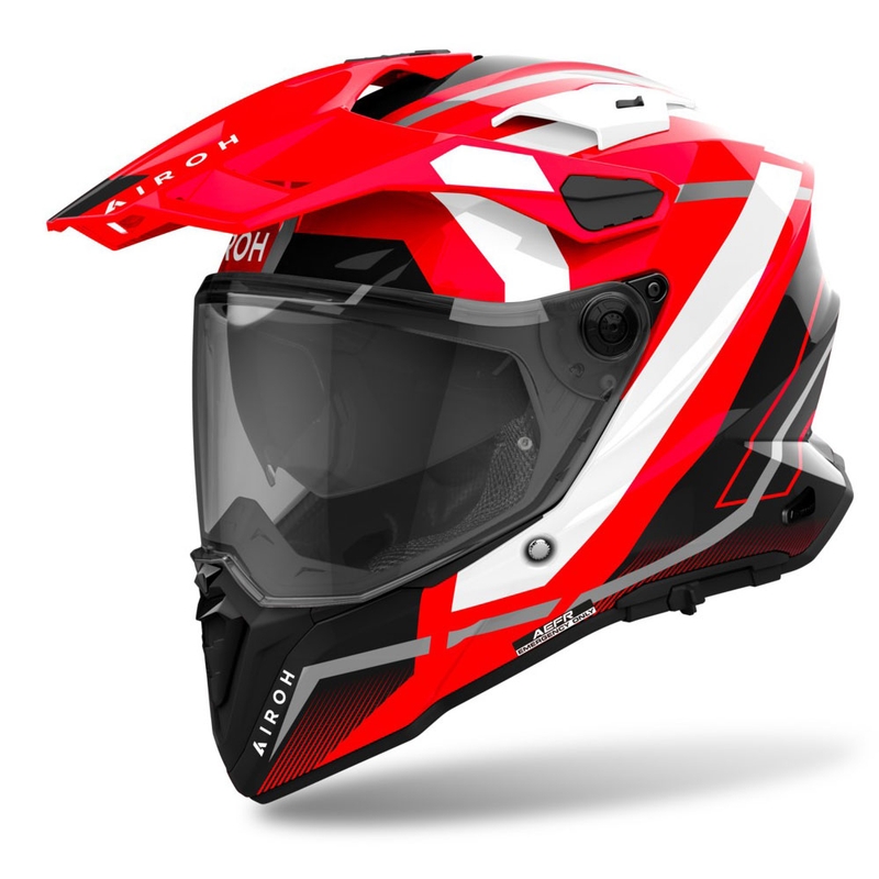 Cască Enduro Airoh Commander 2 Mavick roșie lucioasă
