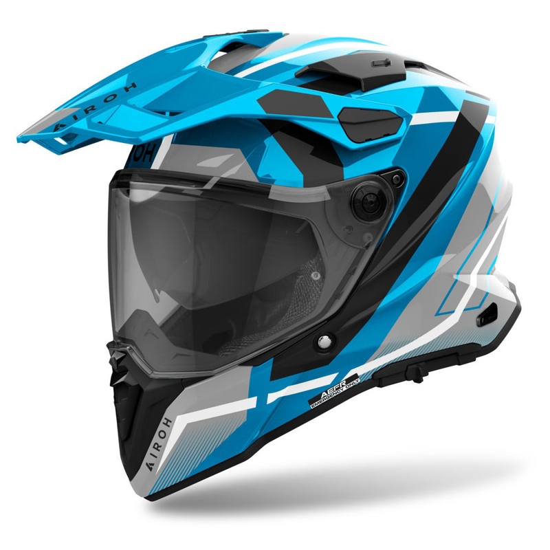 Cască Enduro Airoh Commander 2 Mavick albastră lucioasă