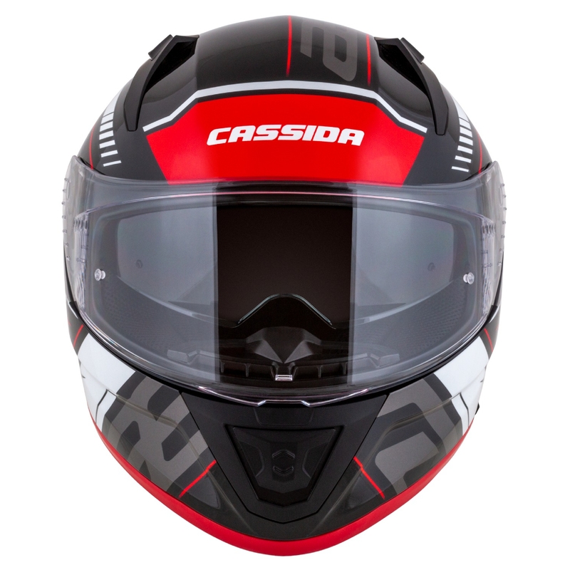 Cassca integrala de motocicleta Cassida Aero Drome negru-rosu-alb-gri