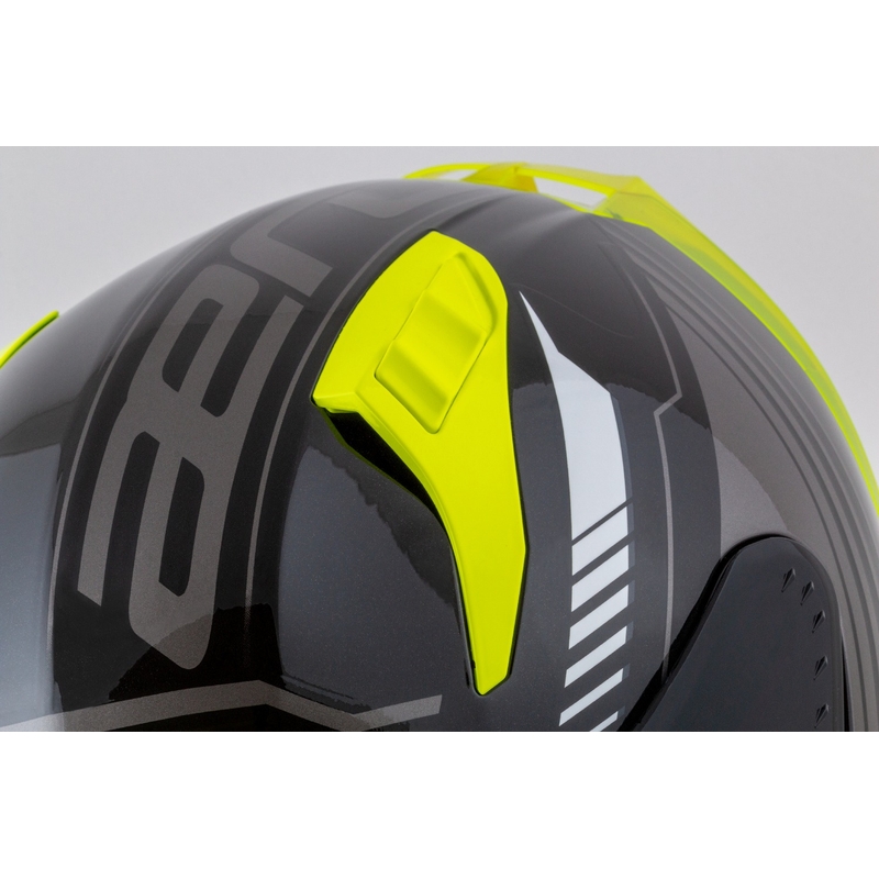 Cassca integrala de motocicleta Cassida Aero Drome negru-galben fluo-alb-gri