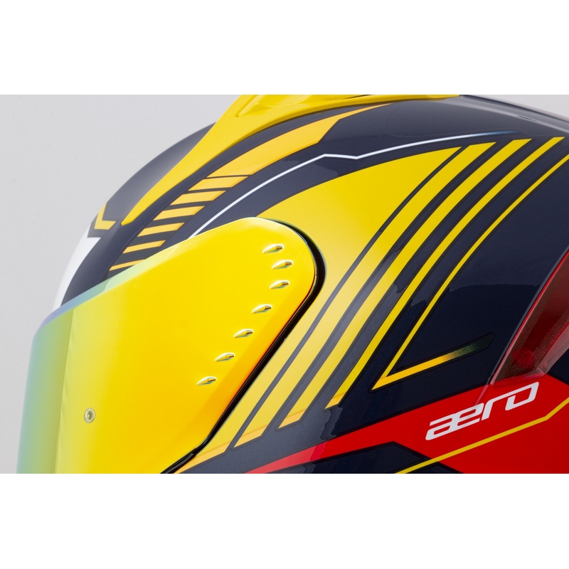 Cassida Moto Integral Cassida Aero Drome Albastru-Galben Fluo-Portocaliu-Rosu-Albastru Deschis-Alb