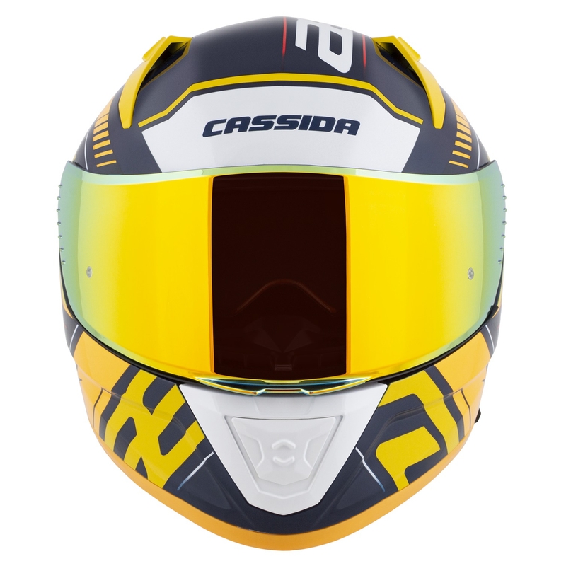 Cassida Moto Integral Cassida Aero Drome Albastru-Galben Fluo-Portocaliu-Rosu-Albastru Deschis-Alb