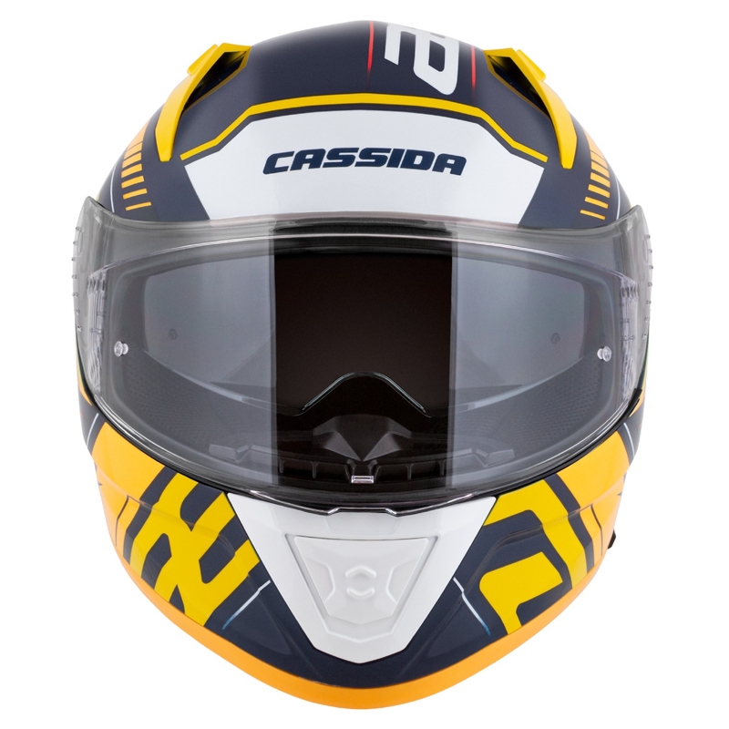Cassida Moto Integral Cassida Aero Drome Albastru-Galben Fluo-Portocaliu-Rosu-Albastru Deschis-Alb