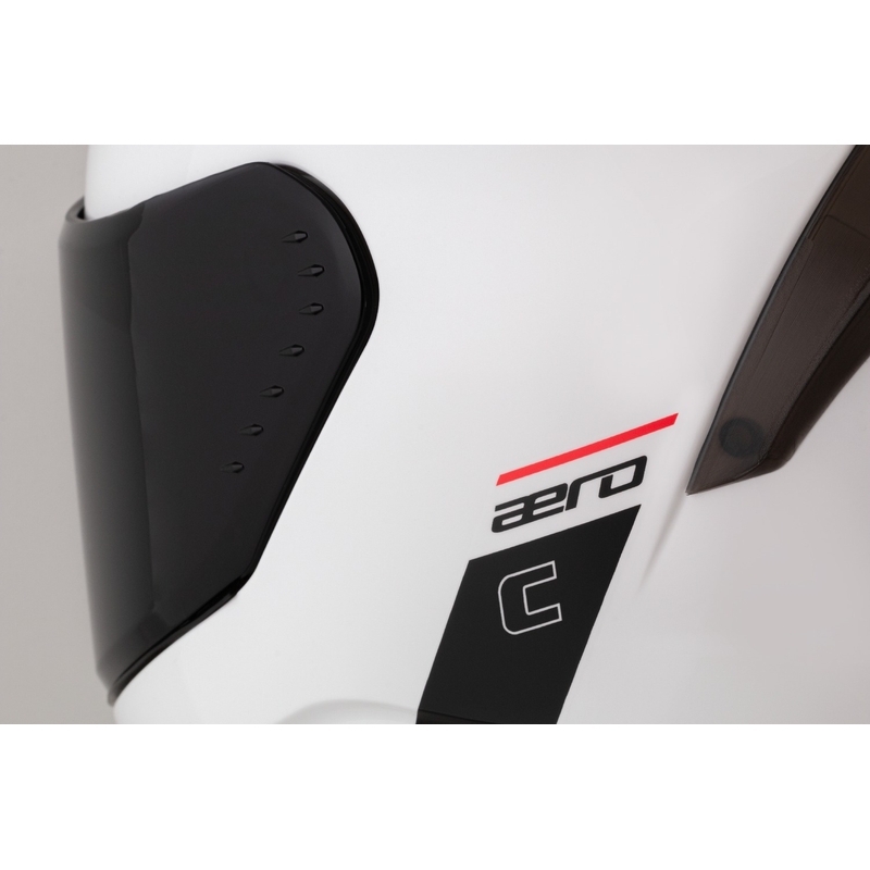 Cassida integrala pentru motociclete Cassida Aero alb-negru mat