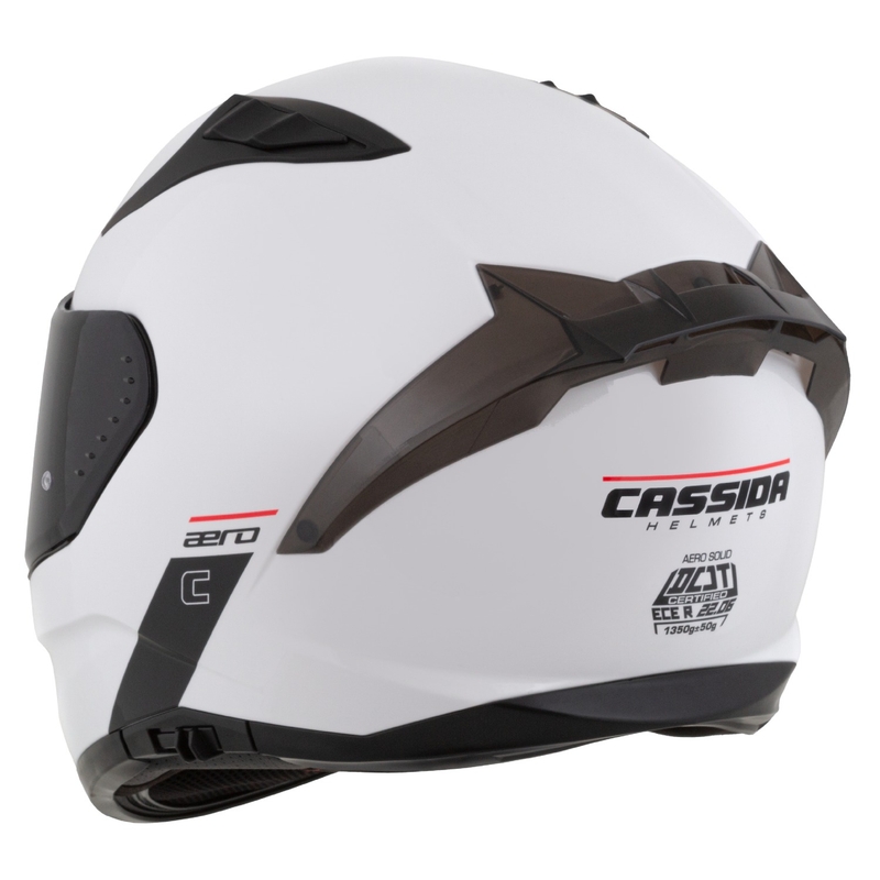 Cassida integrala pentru motociclete Cassida Aero alb-negru mat