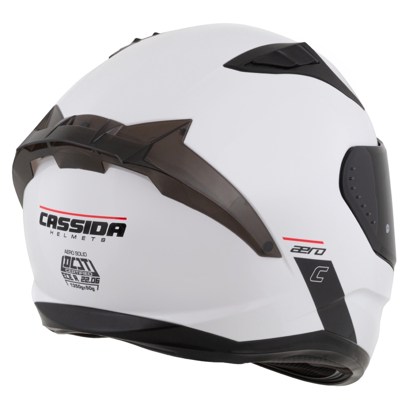 Cassida integrala pentru motociclete Cassida Aero alb-negru mat