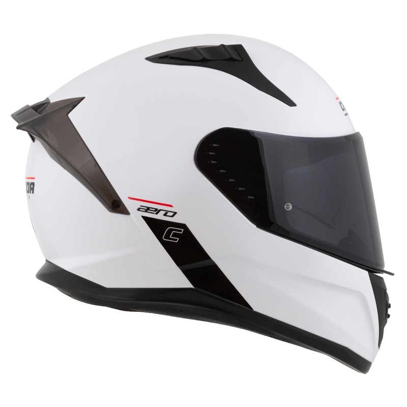 Cassida integrala pentru motociclete Cassida Aero alb-negru mat