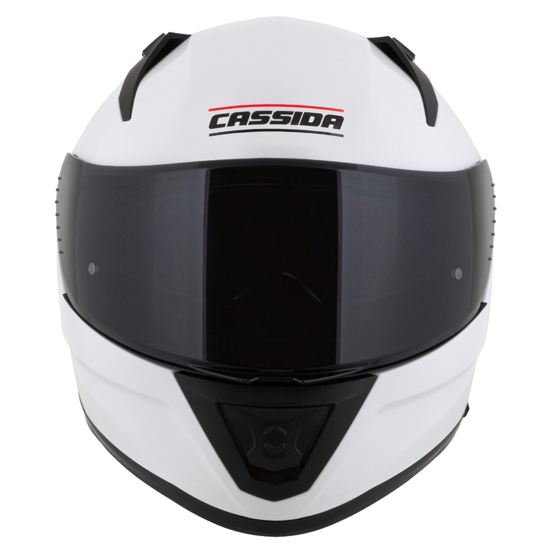 Cassida integrala pentru motociclete Cassida Aero alb-negru mat