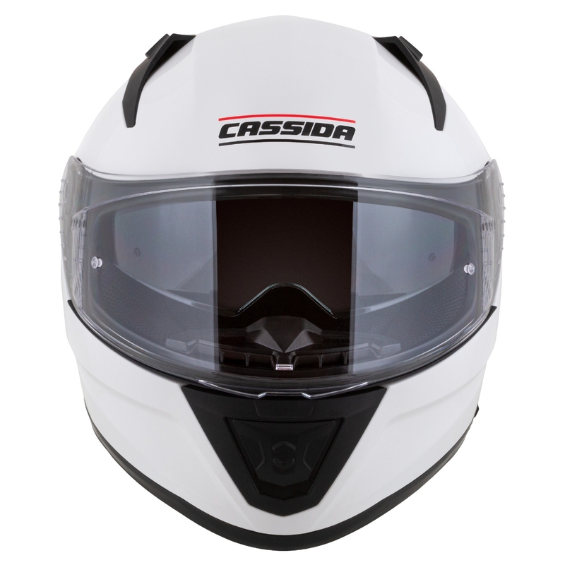 Cassida integrala pentru motociclete Cassida Aero alb-negru mat