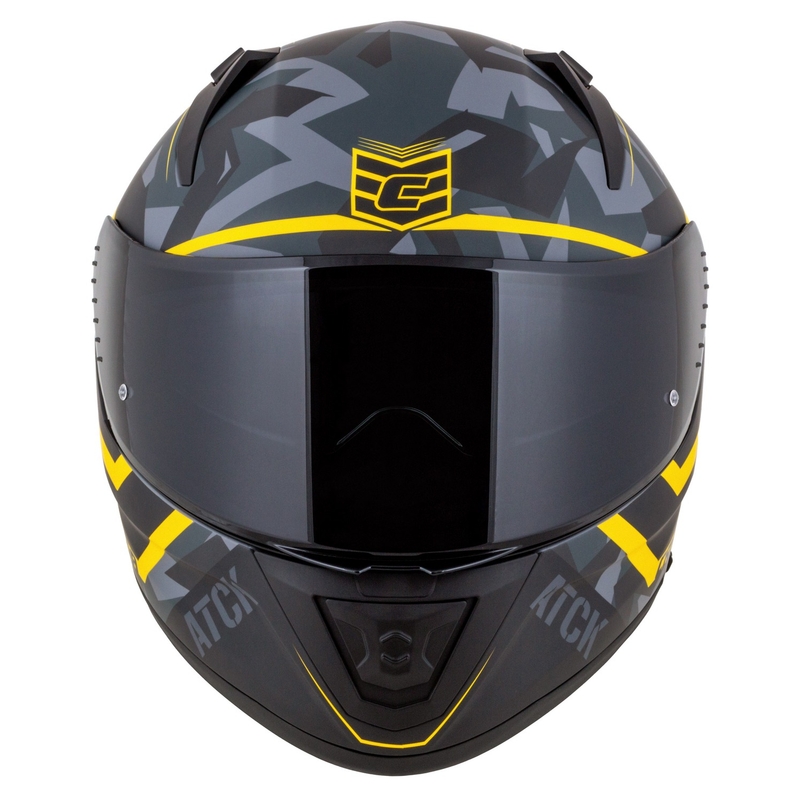 Casca moto integrala Cassida Aero camo gri-negru-galben fluo