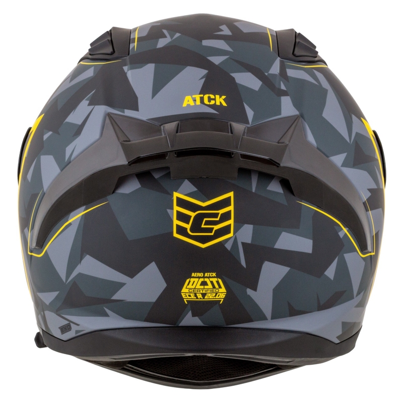 Casca moto integrala Cassida Aero camo gri-negru-galben fluo