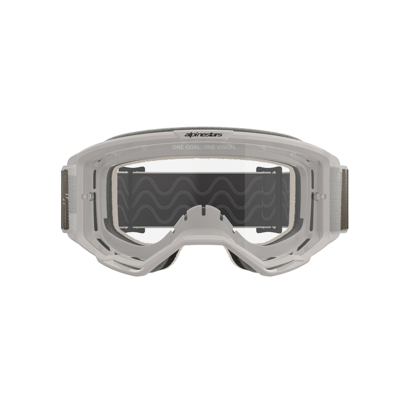 Ochelari de motocross Alpinestars Vision 5 Hollow nisip cu plexiglas transparent