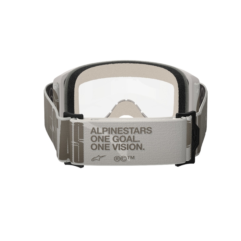 Ochelari de motocross Alpinestars Vision 5 Hollow nisip cu plexiglas transparent