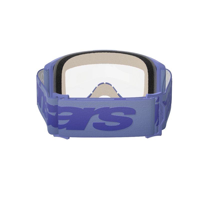 Ochelari de motocross Alpinestars Vision 5 Wordmark violet cu plexiglas transparent