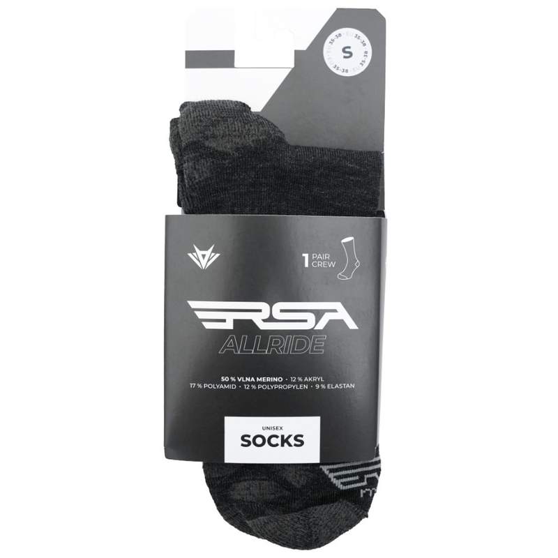 Șosete RSA Allride Merino Low gri închis