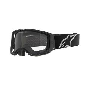 Ochelari de motocross Alpinestars Vision 8 Corp negri cu lentile transparente