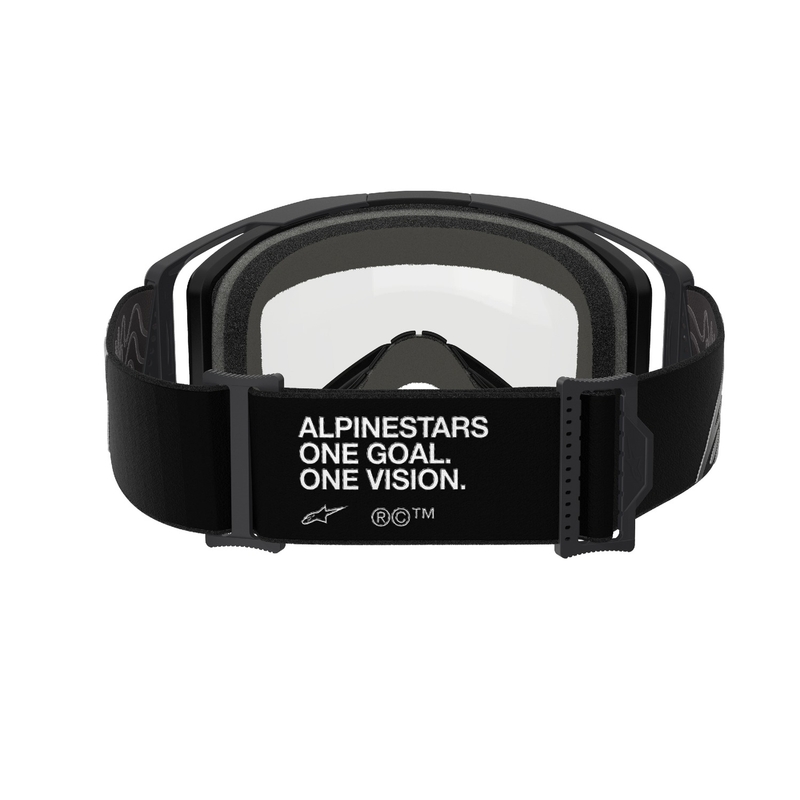 Ochelari de motocross Alpinestars Vision 8 Corp negri cu lentilă dublă anti-aburire