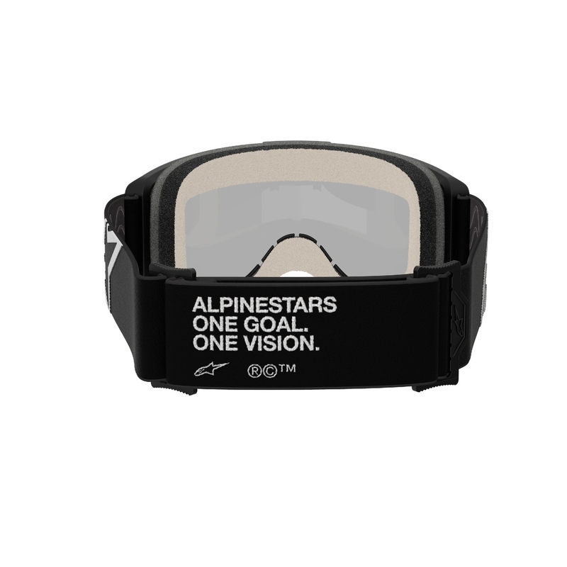 Ochelari de motocross Alpinestars Vision 5 Corp negri cu lentile argintie oglinda