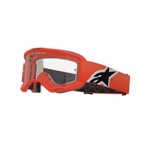 Ochelari de motocross Alpinestars Vision 5 Corp portocaliu cu lentile transparente