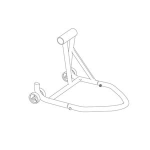 Motorcycle stand PUIG SIDE STAND 7367N Negru dreapta