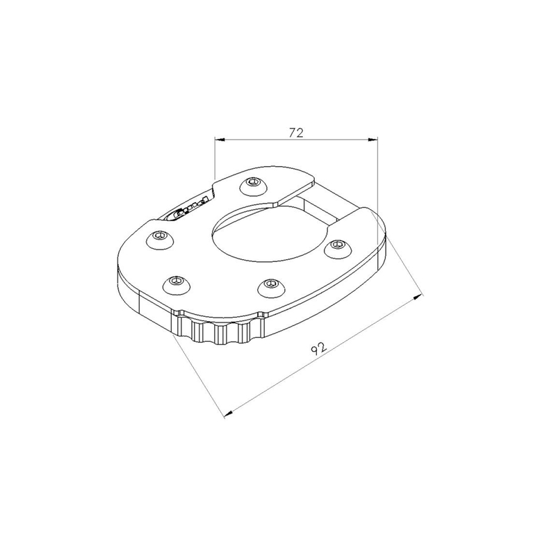 Kickstand extension PUIG Negru