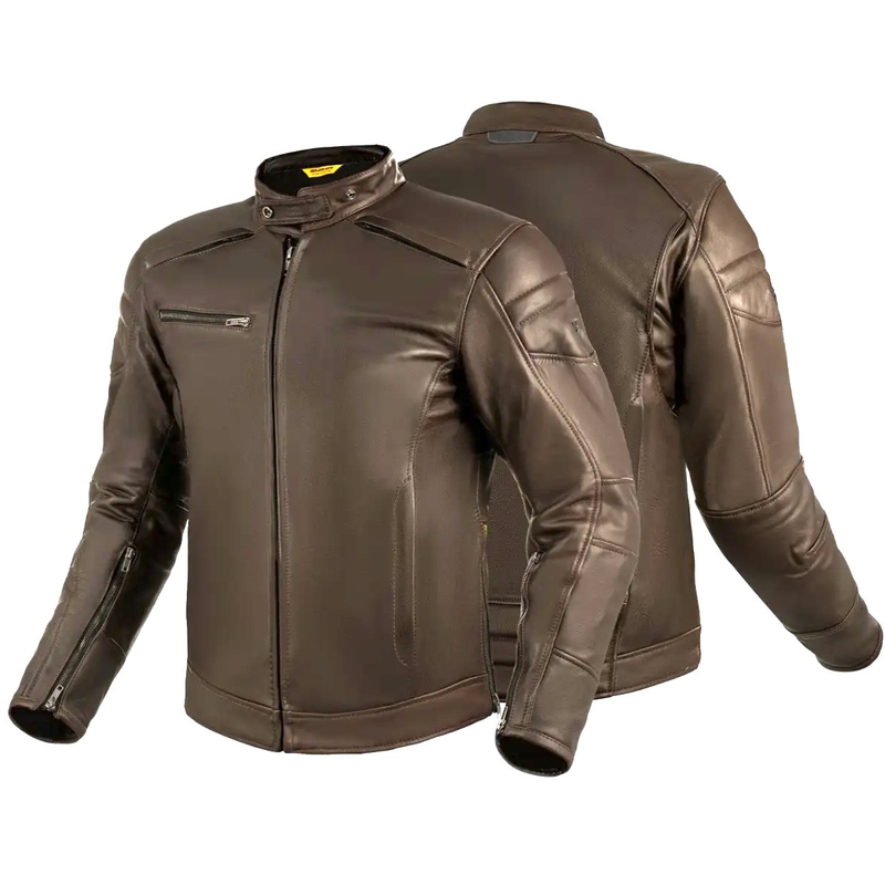 Geacă moto din piele Shima Hunter+ 2.0 maro