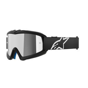 Ochelari de motocross Alpinestars Vision Youth Corp copii negri cu lentile argintie oglinda