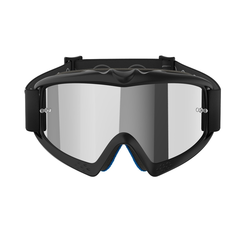 Ochelari de motocross Alpinestars Vision Youth Corp copii negri cu lentile argintie oglinda